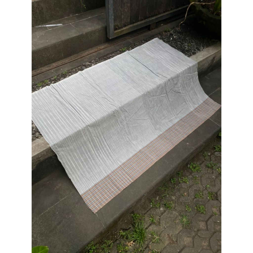 Kain Tenun Endek Seseh Bali Meteran / Bahan Saput Bali Lembaran / Kain Lurik Bali