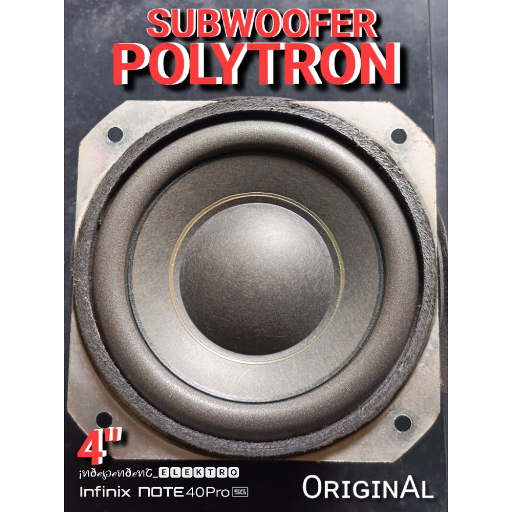 SUBWOOFER POLYTRON 4IN   Subwoofer original polytron   subwoofer 4inch   speaker woofer 4in polytron