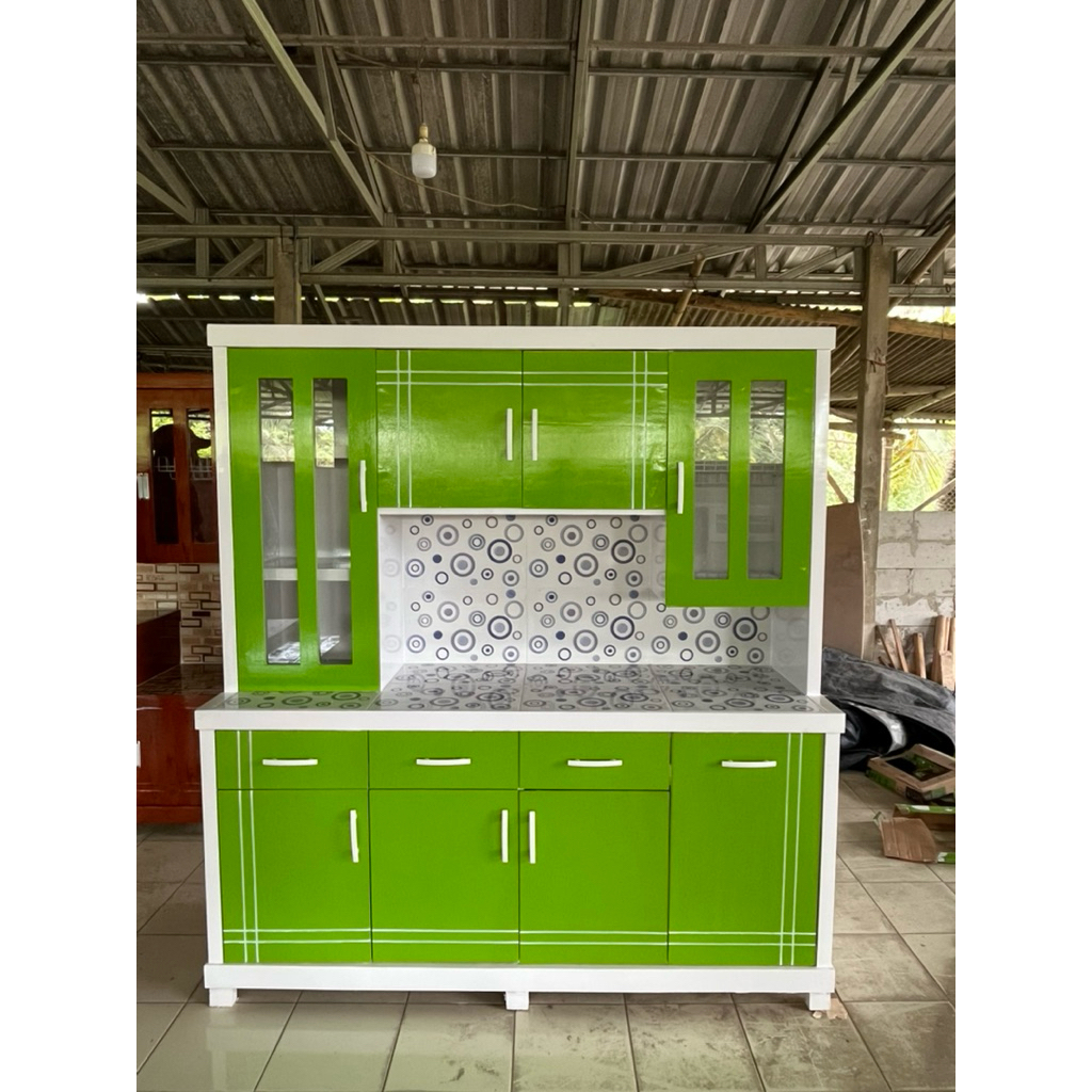 RAK SAYUR 4PINTU//Rak piring model rata