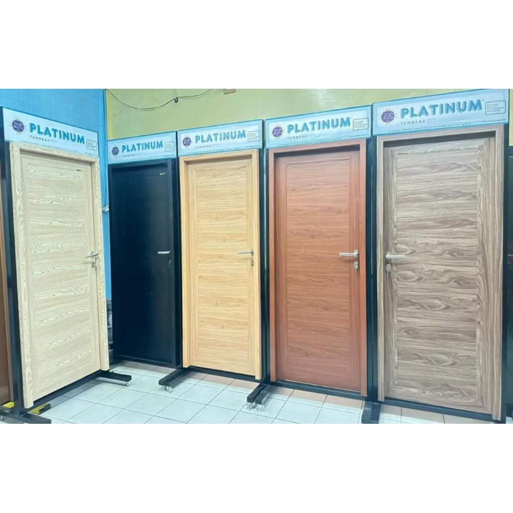Pintu Premium Laminasi Kamar Mandi Kamar Tidur UPVC Serat Kayu