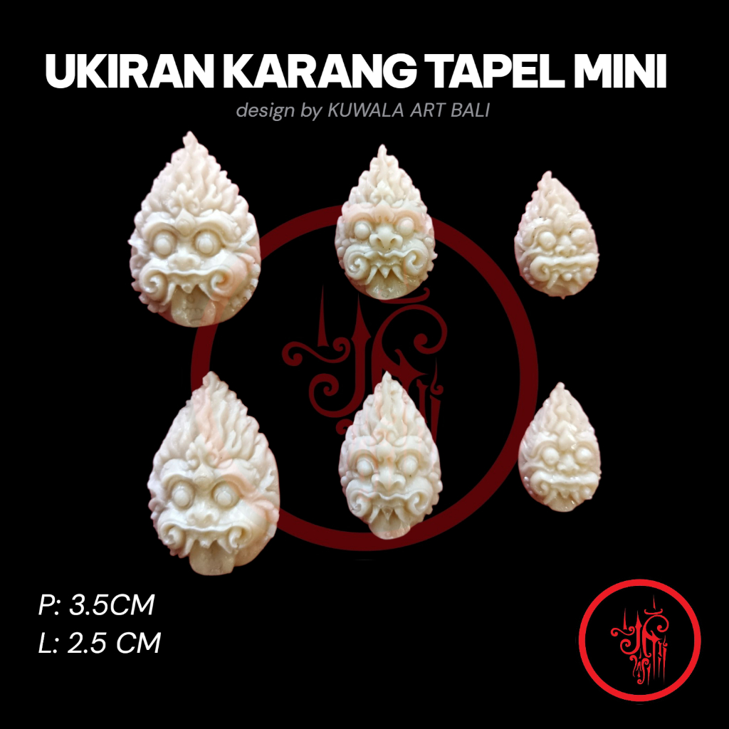 Ukiran Karang Tapel Mini Perlengkapan Payas Ogoh Ogoh Mini Bali by KUWALA ART BALI