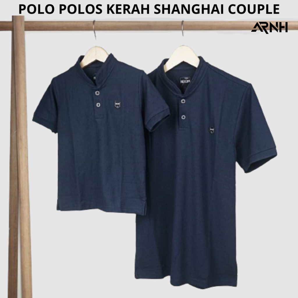 ARNH | Polo Shirt Couple Ayah dan Anak Kerah Shanghai Bahan Lacoste Pique CVC 24s