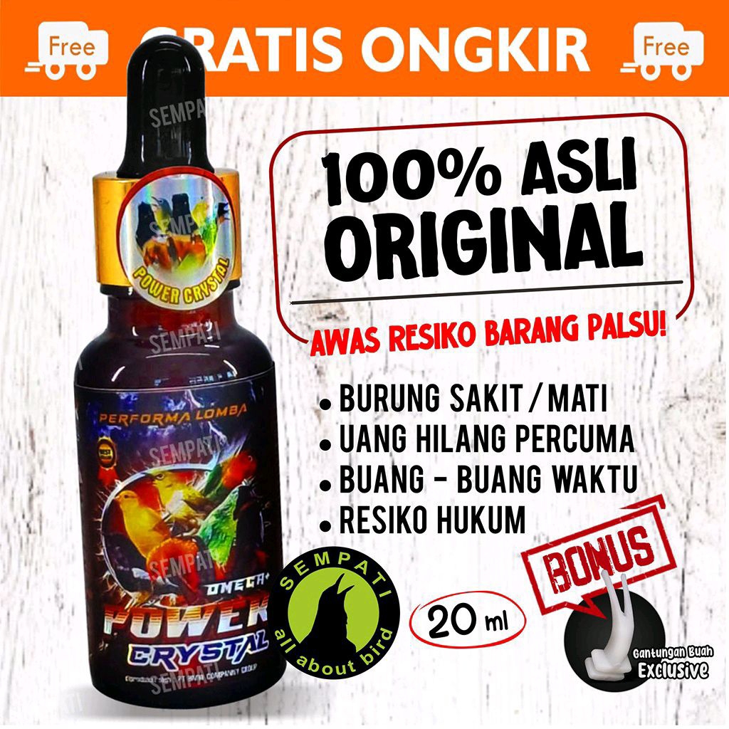 Power Crystal Omega Power Kristal BMW Plus Vitamin Penggacor Burung Murai Kacer
