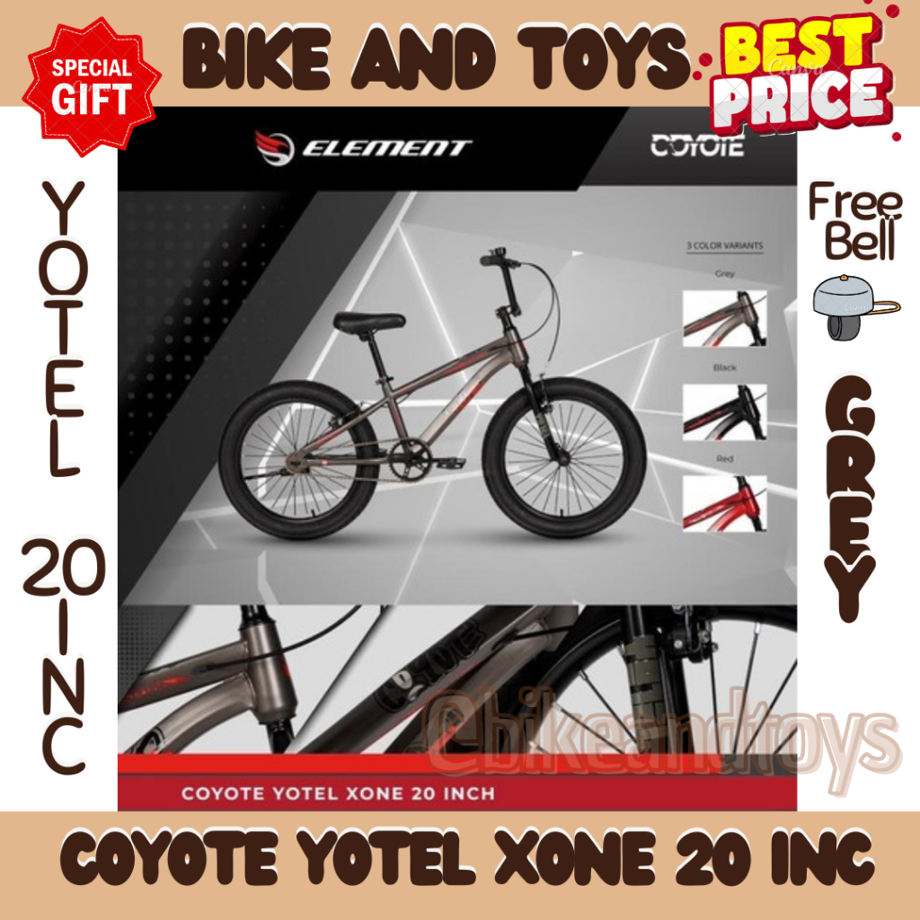 SEPEDA ANAK BMX COYOTE XONE 20 INC - ORIGINAL BY ELEMENT - NEW PRODUK - SEPEDA ANAK 20 INC
