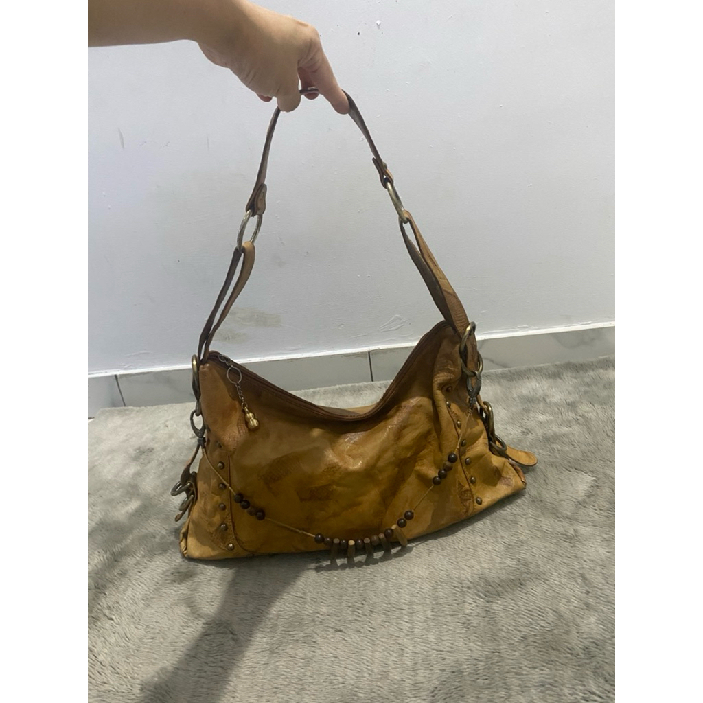 hobo shoulder bag etnik coklat kulit dr esquire vintage