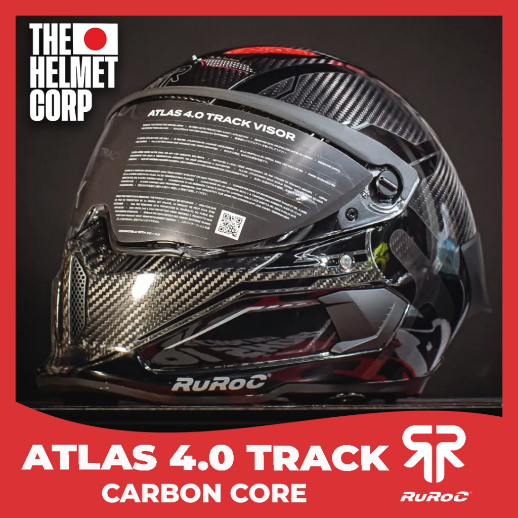 RUROC ATLAS TRACK 4.0 CARBON CORE FULL FACE CARBON HELMET RUROC ORIGINAL