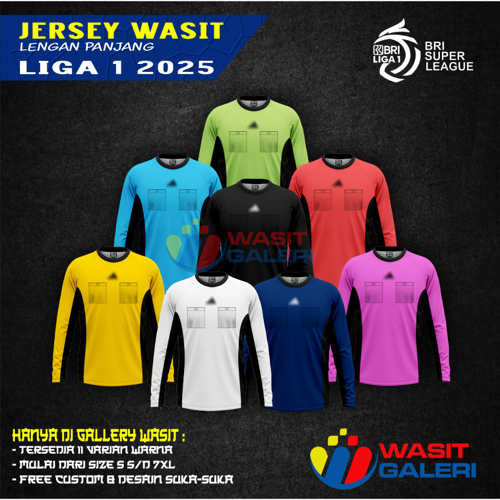 JERSEY WASIT BRI SUPER LEAGUE LENGAN PANJANG 2025/2026 (POLOSS)