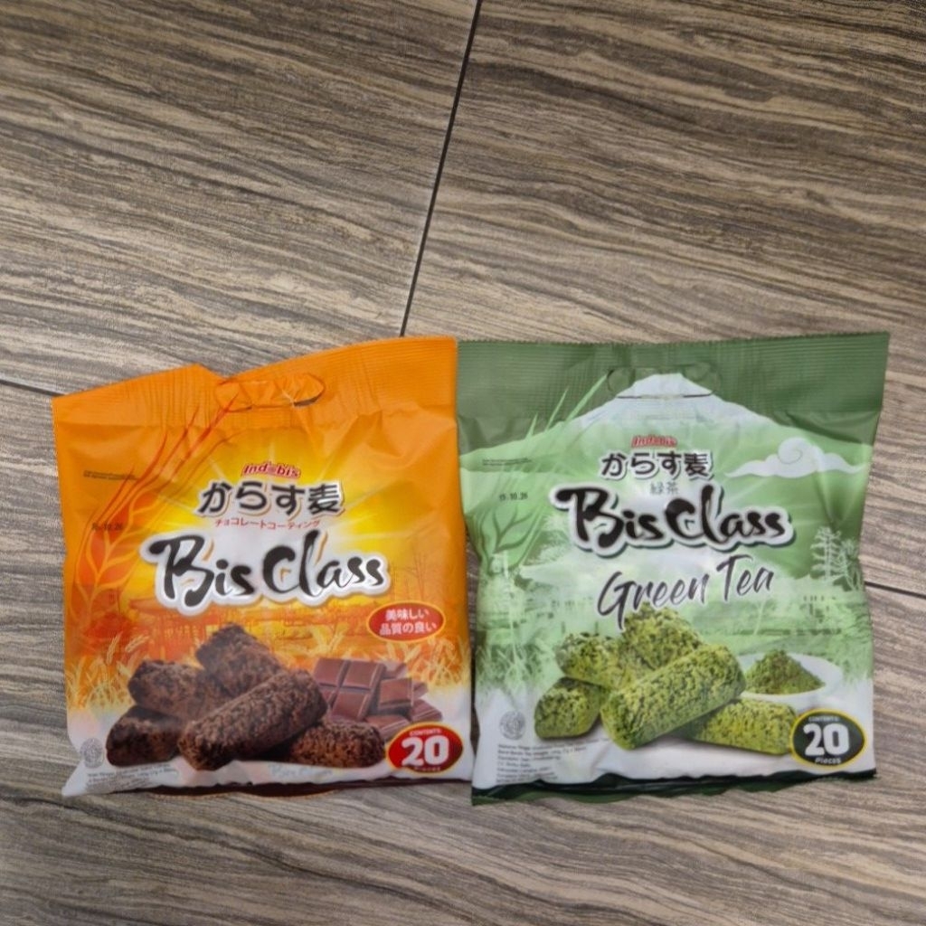 Indobis BisClass snack cereal Oat Coklat / Greentea 140gr