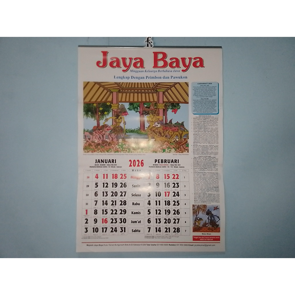 Kalender Jaya Baya 2026
