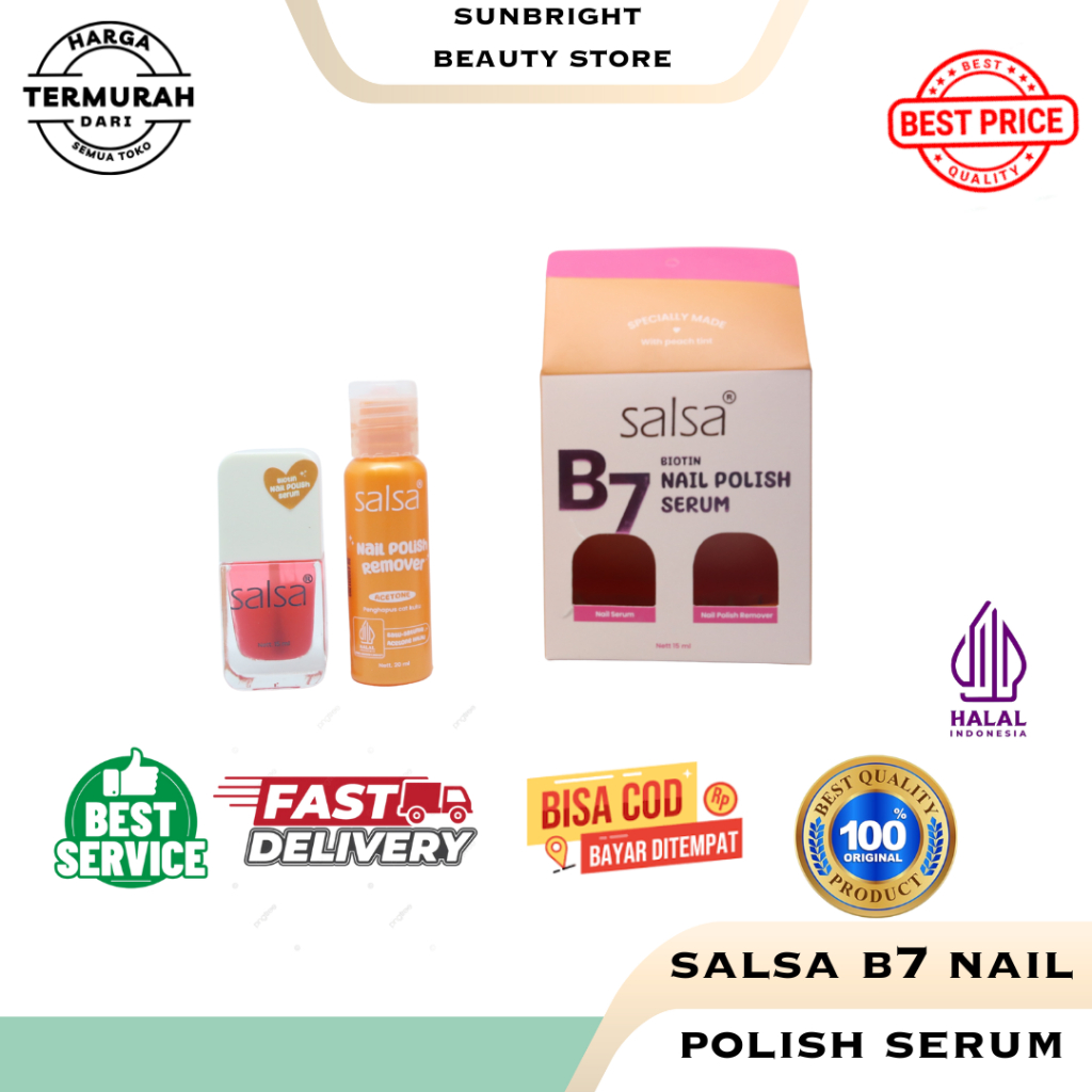 Salsa Biotin Nail Serum Vitamin B7 Glossy Effect