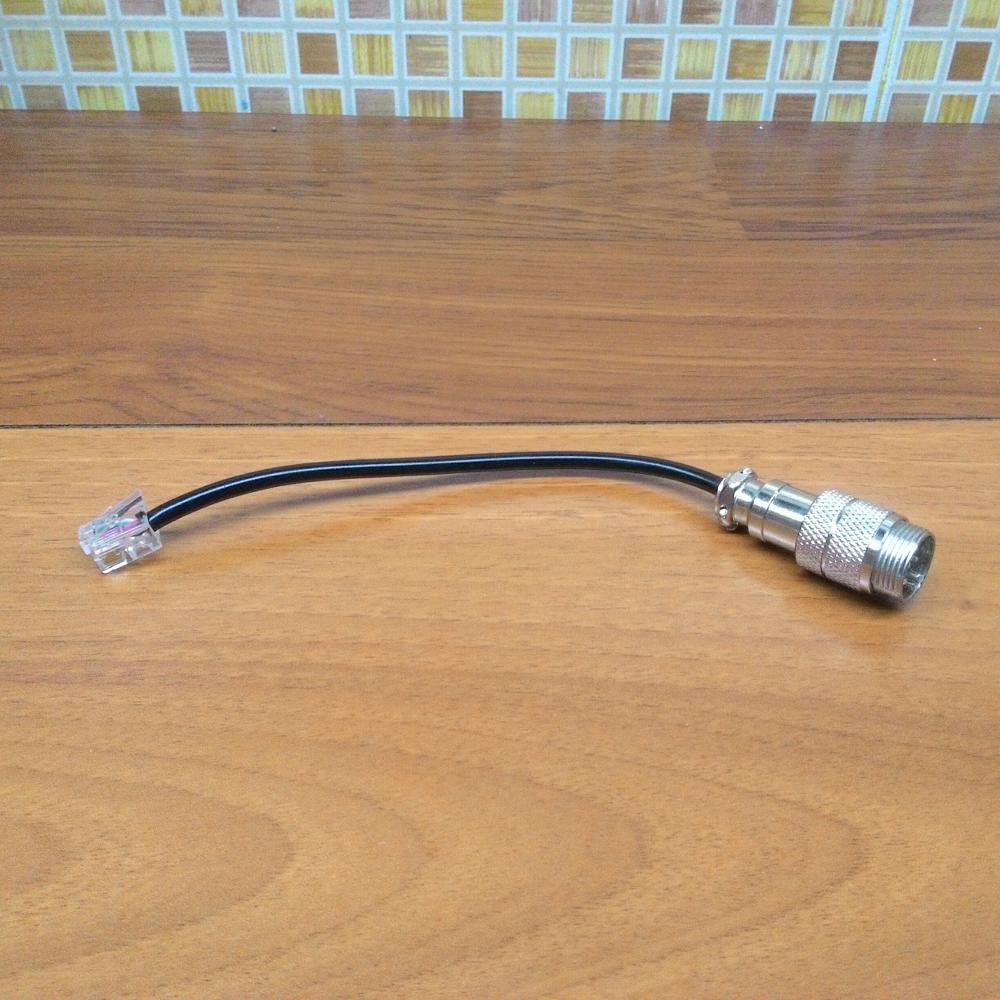 KABEL JUMPER MIC PIN 6 PLASTIK UNTUK YAESU ICOM KE PIN 6 BESI KENWOOD PANJANG 17CM