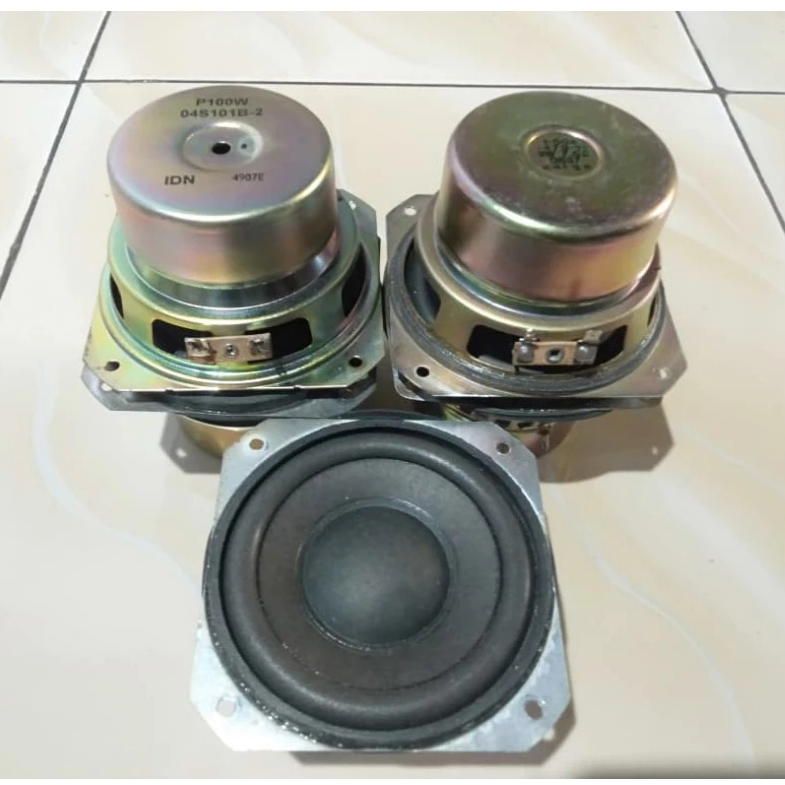 Speaker 4 Inch Subwoofer Bass Magnet Besar Speaker Subwoofer Polytron