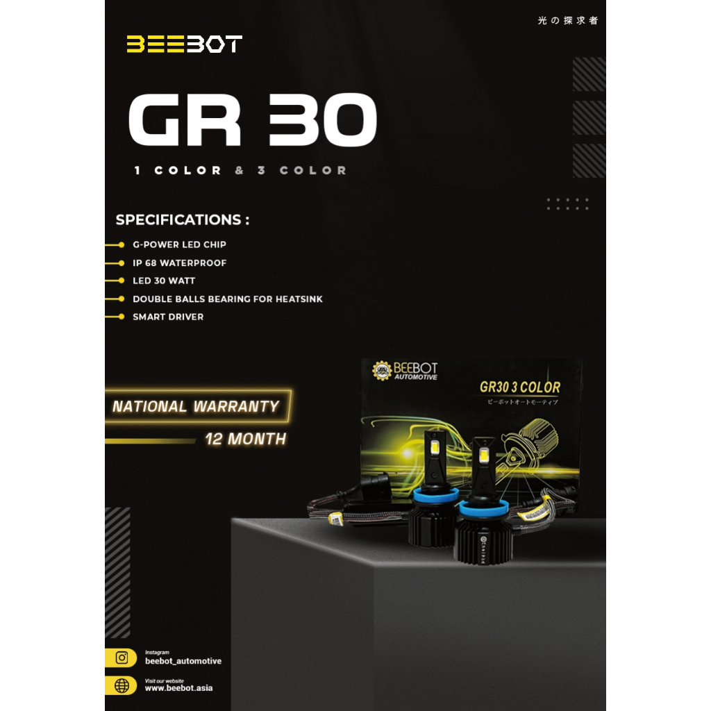 BEEBOT LED HEADLAMP / FOGLAMP PROJECTOR