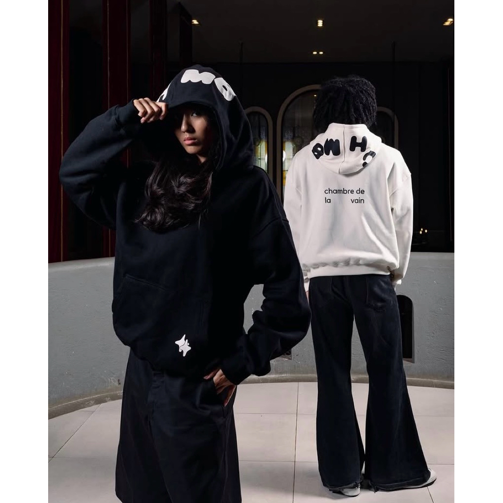 CHMB SULLY EDITION ORIGINAL SULLY WHITE/SULLY BlACK HOODIE BOXY FIT HOODIE CHMB