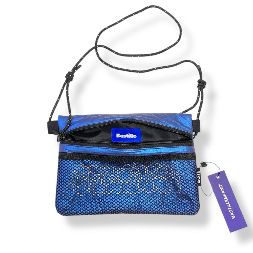 Bastillebrand Sling bag Hologram blue | Grafiti | Tas selempang | Tas kacer | Tas sekena | Reflektif