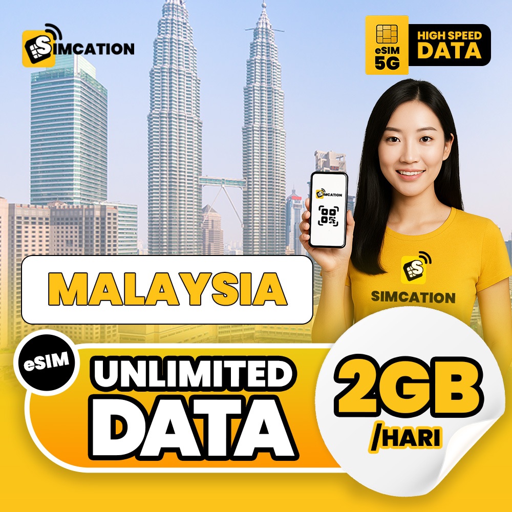 eSIM Malaysia Unlimited Data Kuota Internet High Speed 5G Langsung Aktif | eSIM Roaming Travel DIGIT