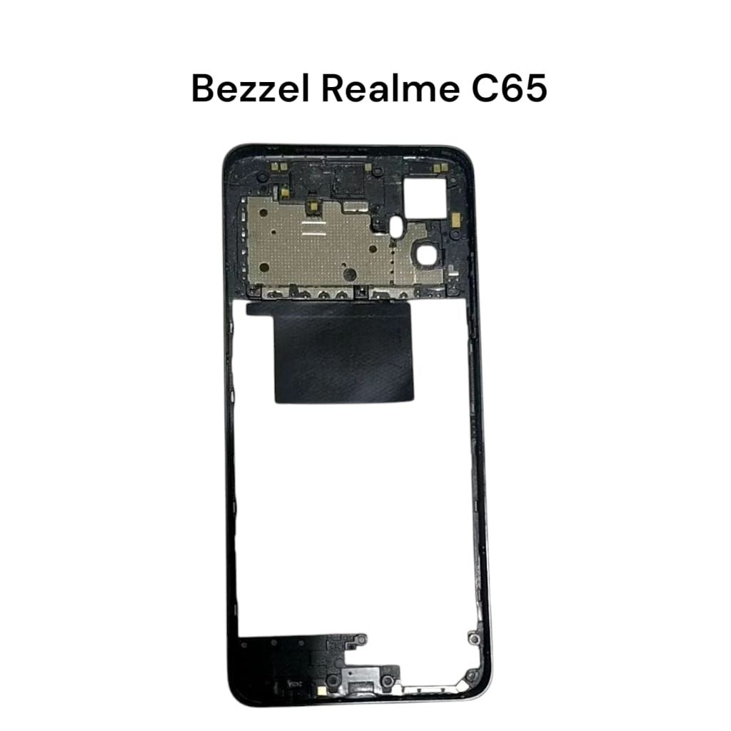Bezzel / Tulang tengah / Rangka Cassing REALME C65 (BLACK)