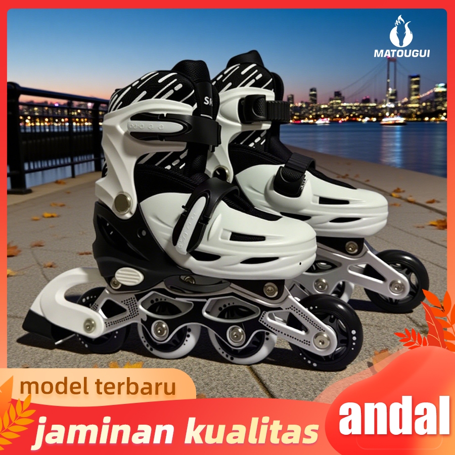 Matougui-sepatu roda/sepatu roda Oxelo/Sepatu es terbaru untuk perempuan,dilengkapi dengan lampu, la