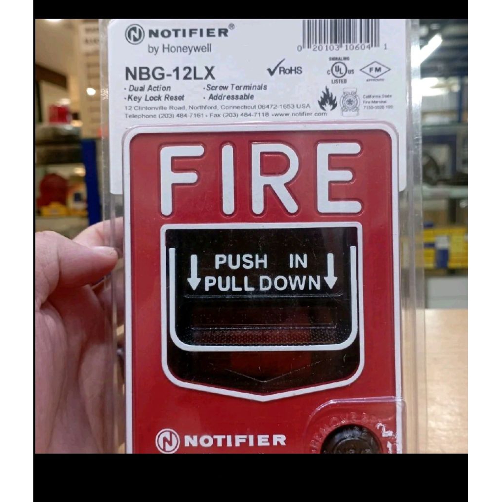 manual full station notifier NBG-12LX push in pulldown