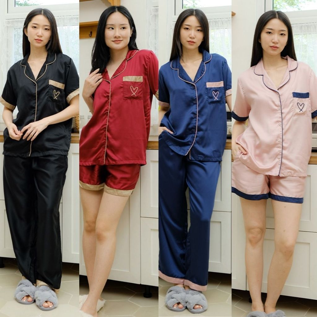 Cielyn | Organic Silk | Eun Set | Set Baju Tidur Wanita