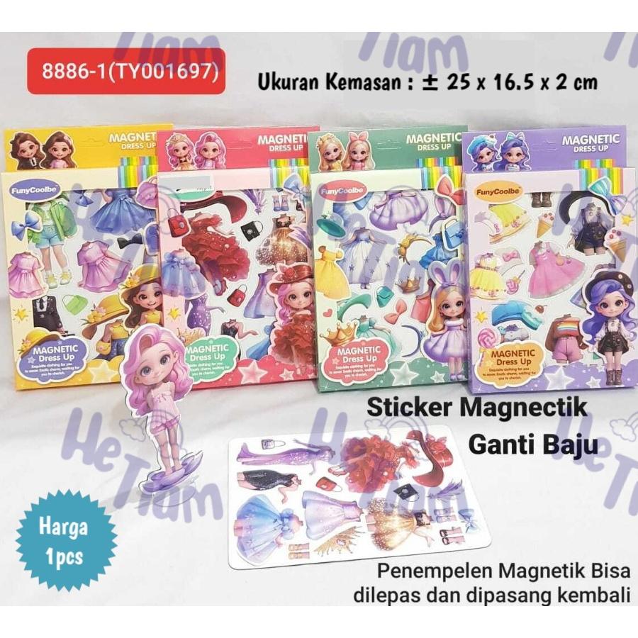 Mainan Magnetic Doll Kimmi And Friends / Mainan Boneka Magnetic ( 1pcs )