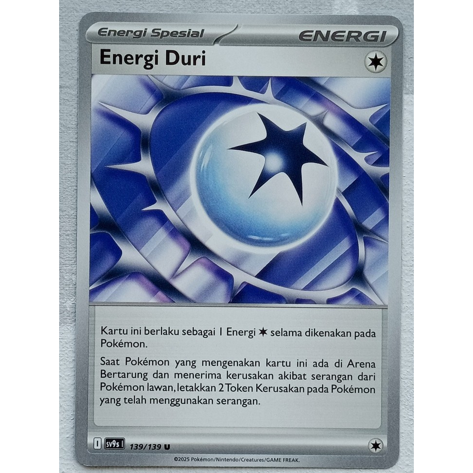 Kartu POkemon TCG Indonesia Ikatan takdir Energi duri