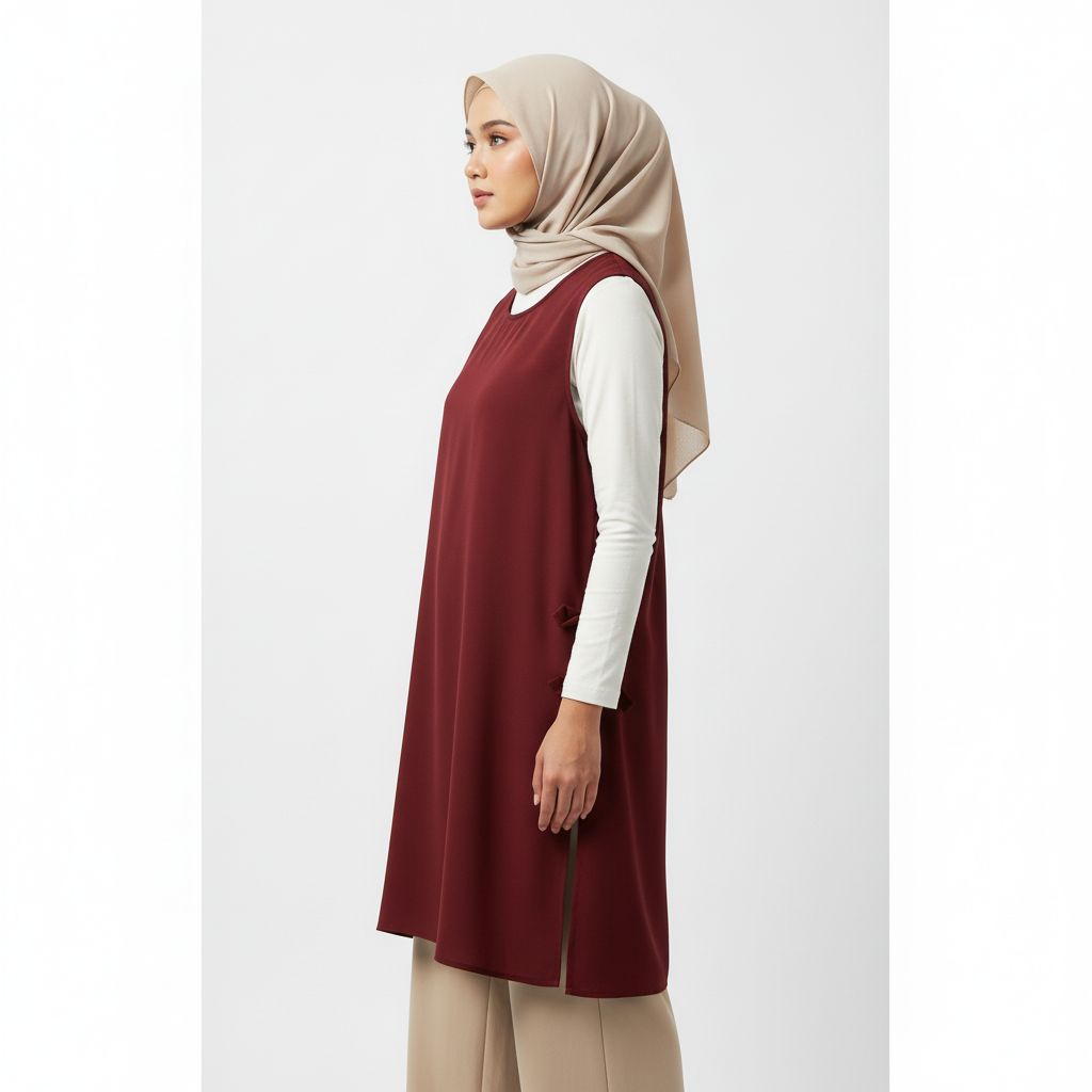 OUTER WANITA/CARDIGAN TANPA LENGAN/BAHAN BABYTERRY