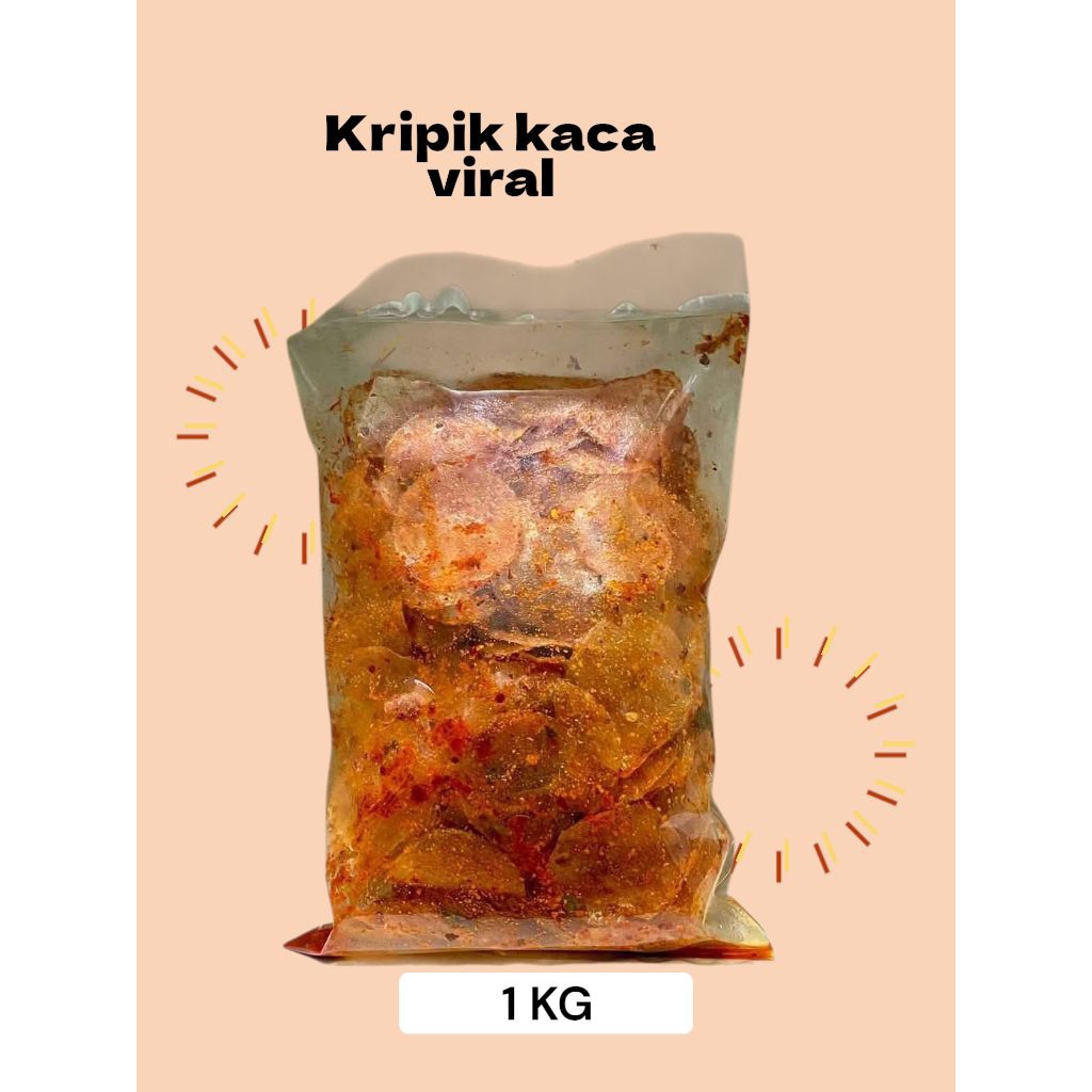 kripik kaca pedas daun jeruk 1kg