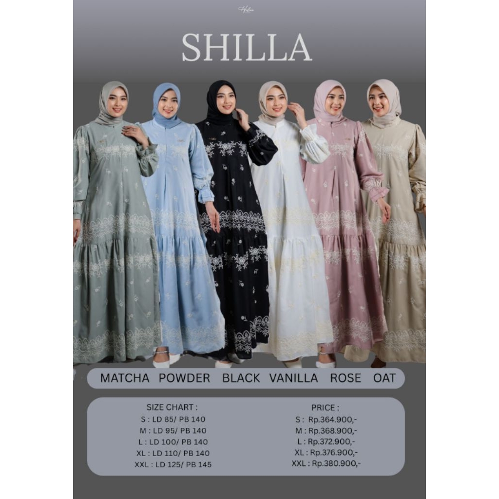 halwa.apparel*SHILLA DRESS* GAMIS WANITA DEWASA TERBARU
