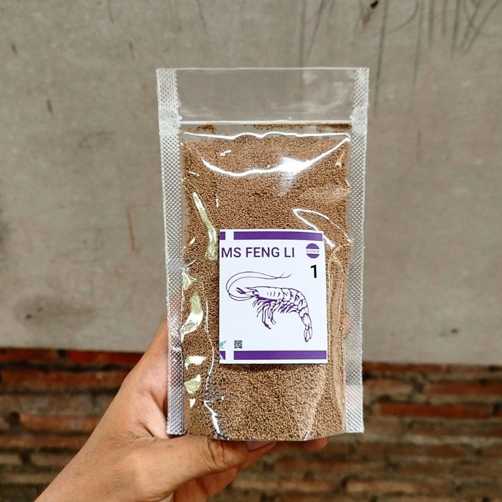 Pakan bubuk burayak ikan MS FENGLI 1 isi 100g untuk semua burayak ikan