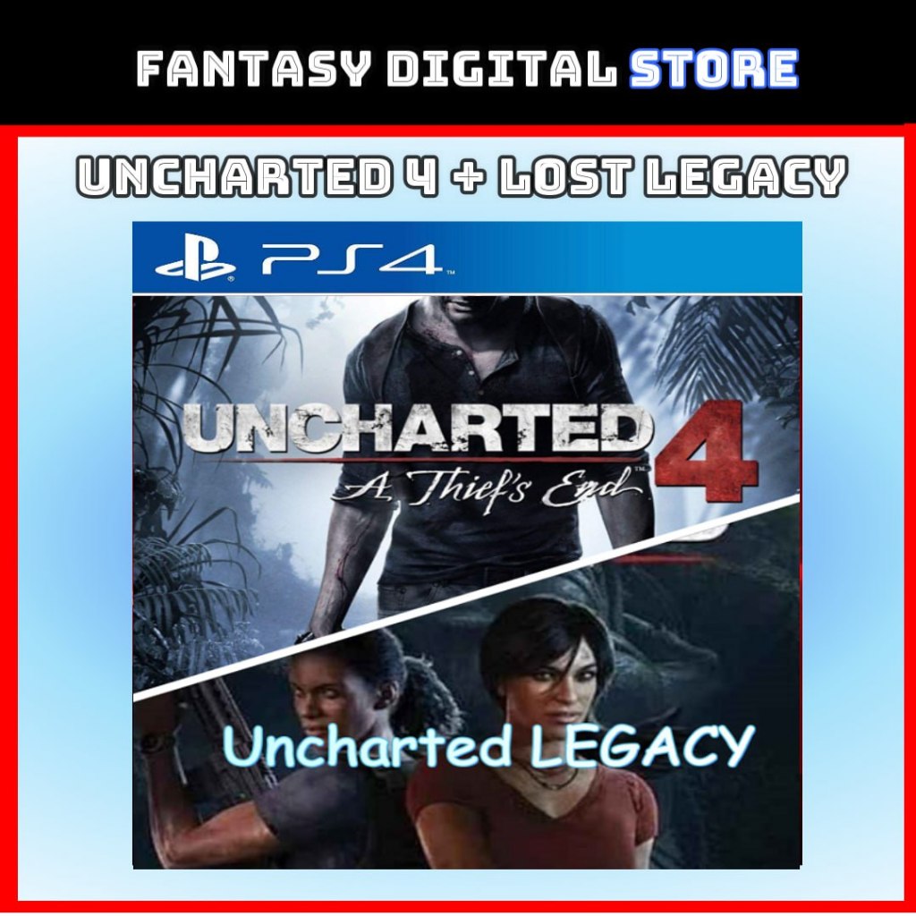 Uncharted 4 Thief End + Uncharted Legacy PS4 PS5 Digital