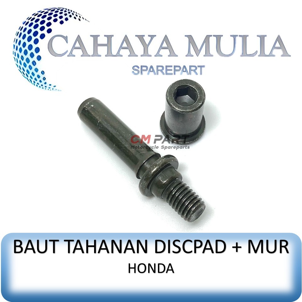 Baut Tahanan Kalifer Rem Cakram Plus Mur / Baut Kaliper Honda