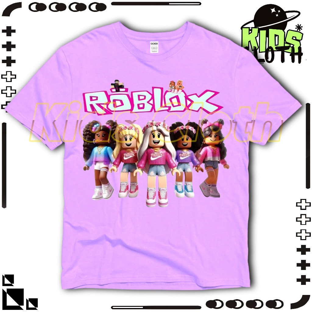 Kaos Anak Game Roblox 5 Perempuan / Baju Anak Game Roblox Free Nama