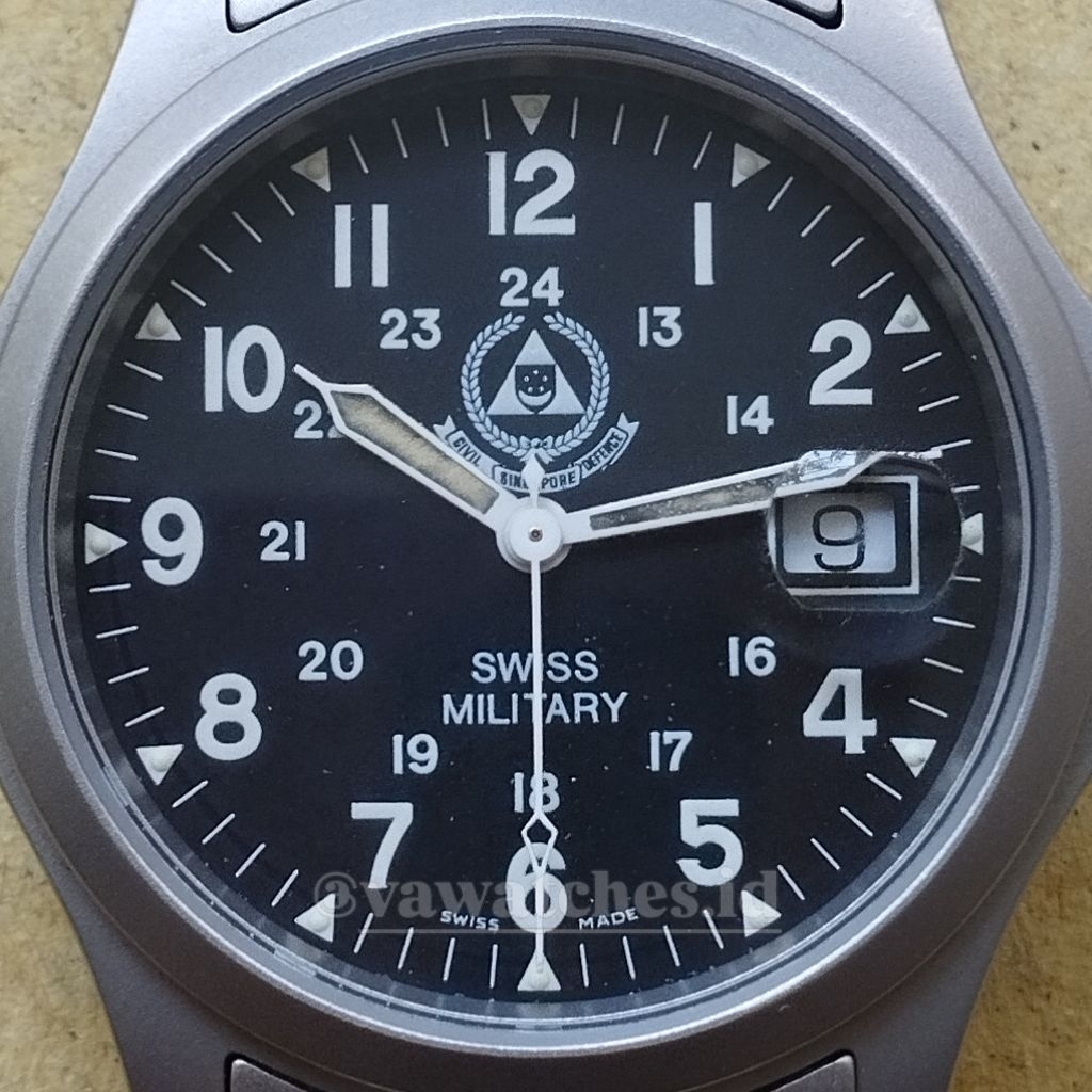 Swiss Military Hanowa Titanium Swiss Watch (Civil Singapore Defence)