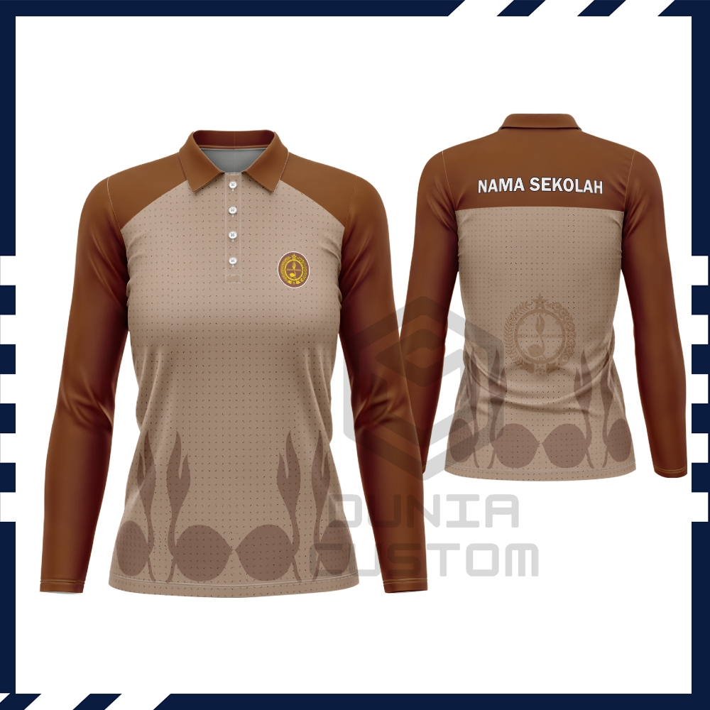 Kaos Berkerah PRAMUKA Pembina | Baju Kaos Seragam PRMUAKA | Baju Jersey PRAMUKA Pembina