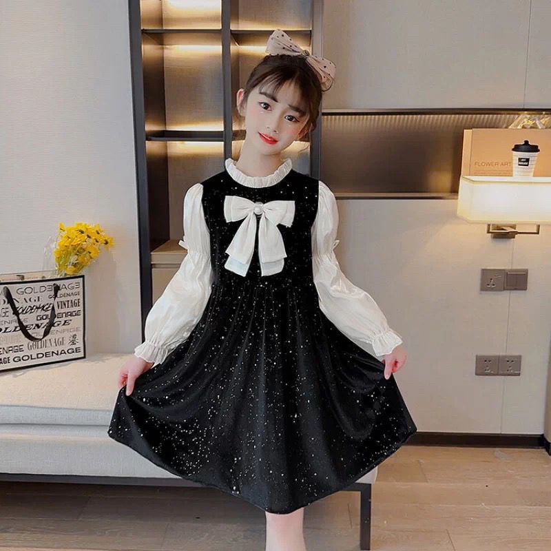 Dress Import Anak Perempuan Usia 1-4 Tahun | Pakaian Premium Trendy Anak Cewek Model Baju Lengan Pan
