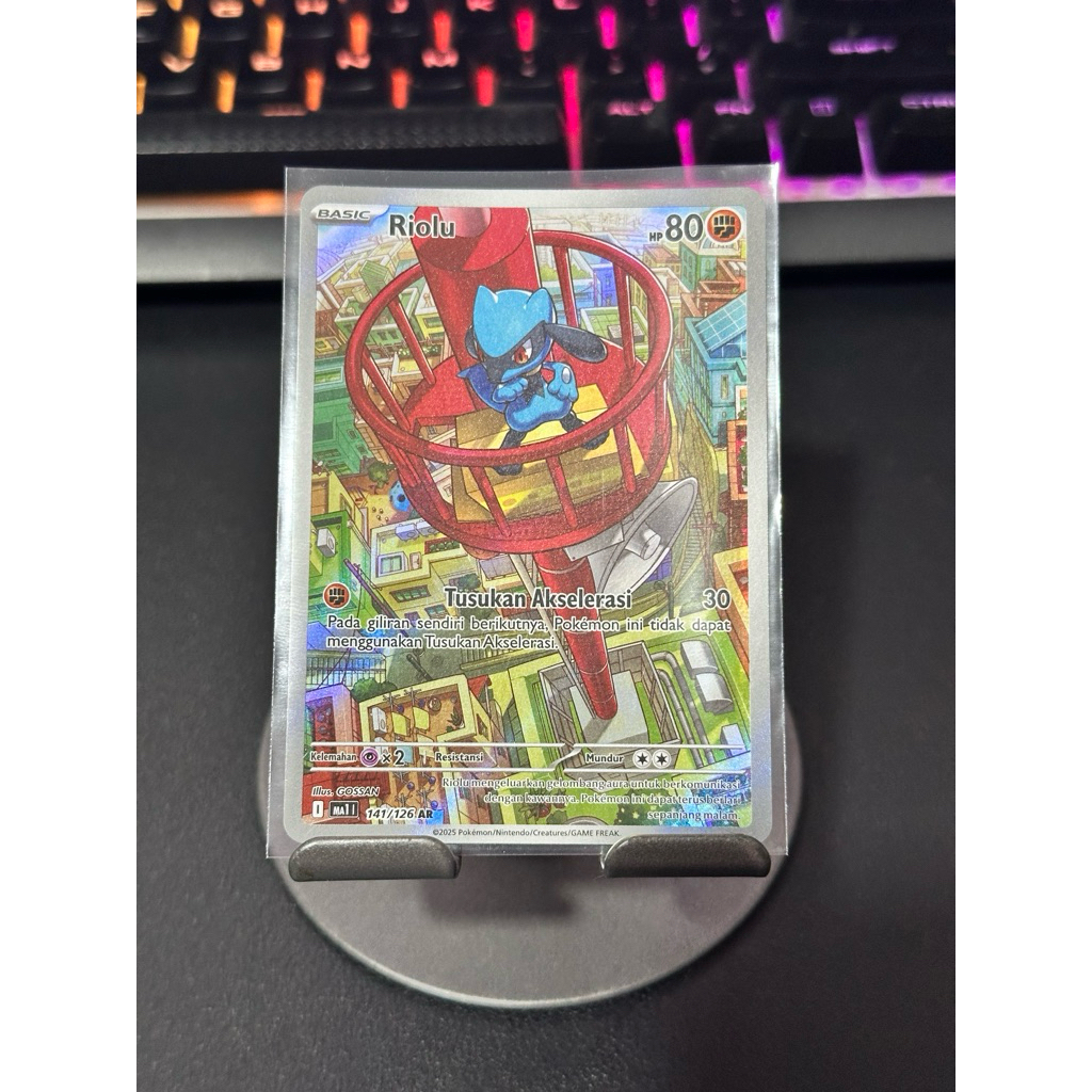 Riolu AR Evolusi Mega - Pokemon TCG Indonesia