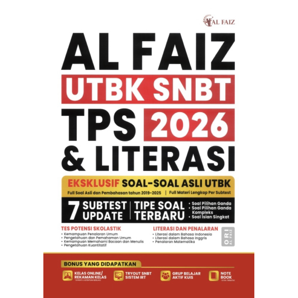 buku AL FAIZ UTBK SNBT TPS & LITERASI 2026