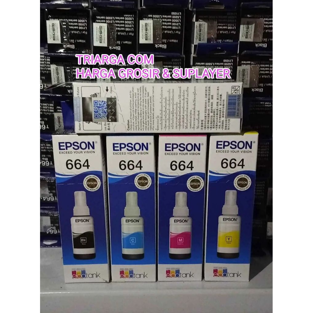 TINTA PRINTER EPSON 664 SEMUA WARNA