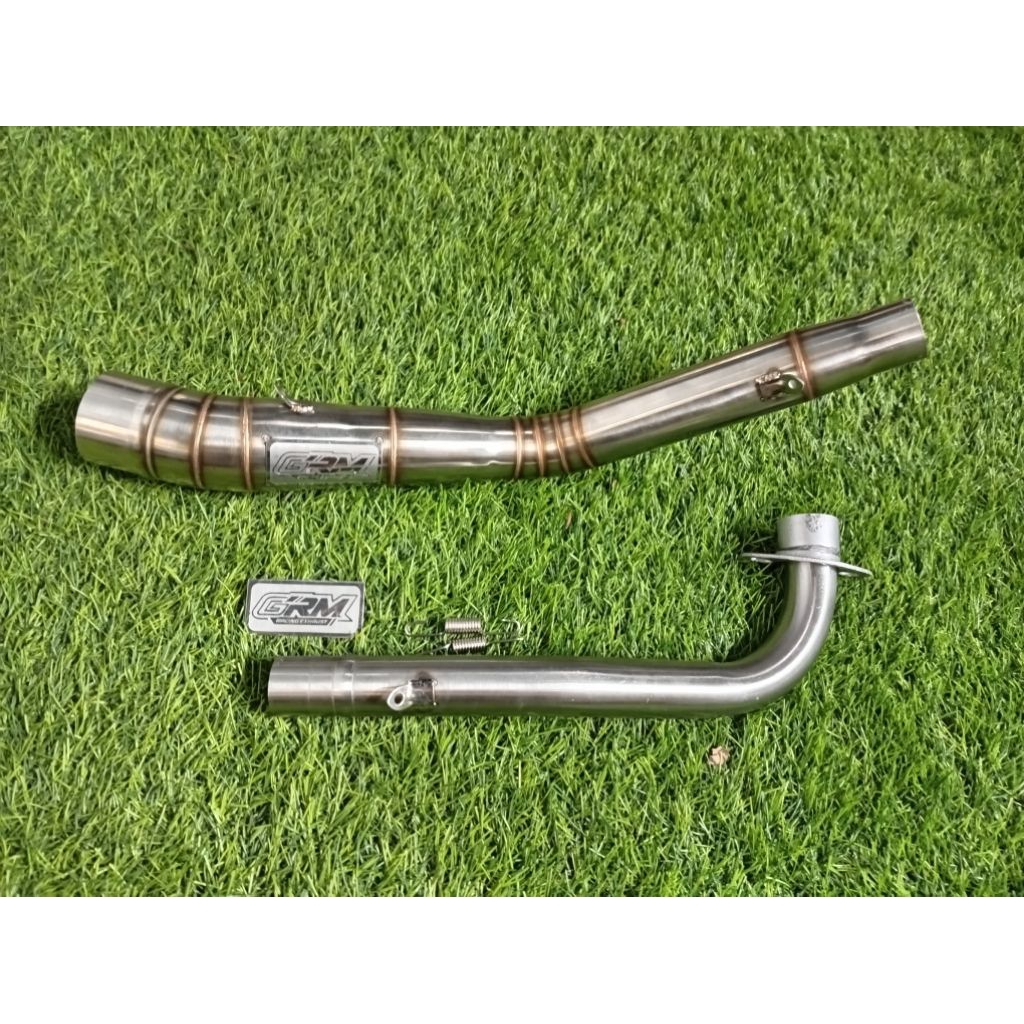 GRM Racing exhaust leheran knalpot GTX samping step standar shogun Jupiter Z Burhan blade kharisma s