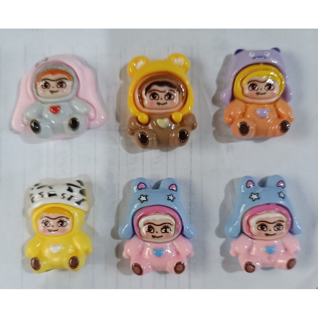(500 pcs) Clay resin boneka
