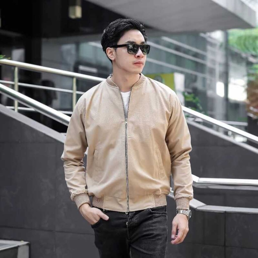 Jaket bomber kanvas premium - Jaket bomber pria - Bomber pria kanvas