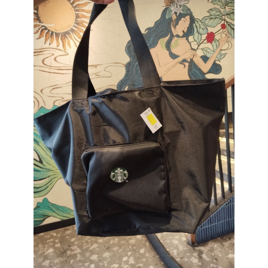 Starbucks Foldable Shopping Bag / Tas Belanja Lipat