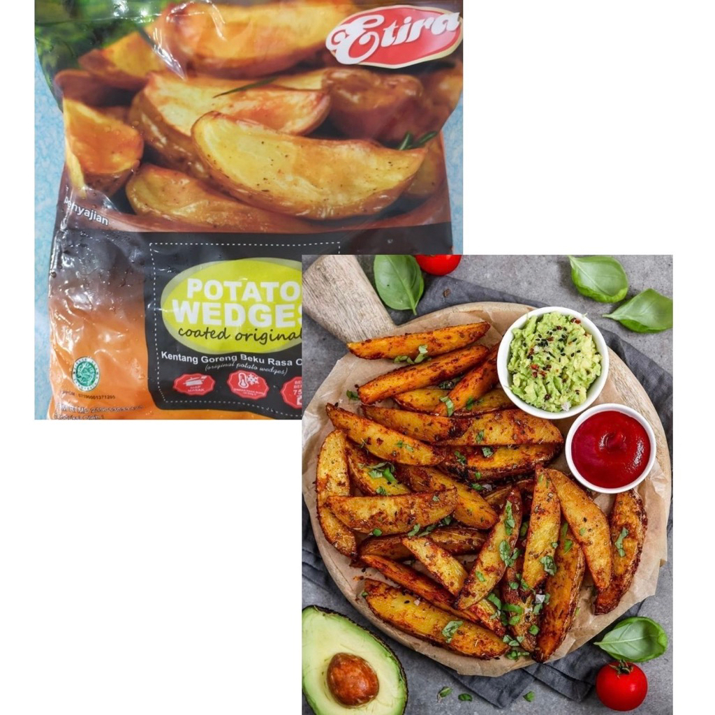 Etira Potato Wedges Coated Original - 750 Gram