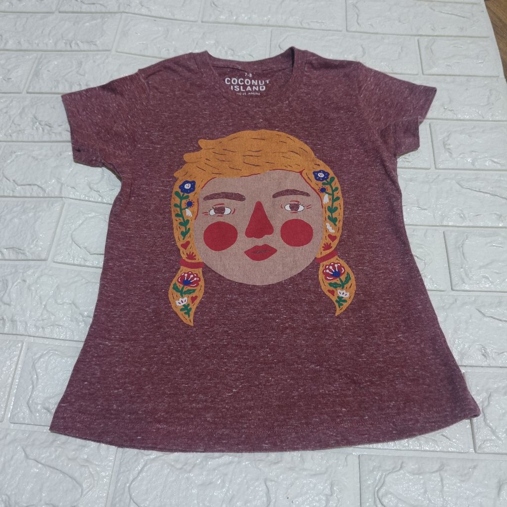 Preloved Kaos anak perempuan Coconut Island