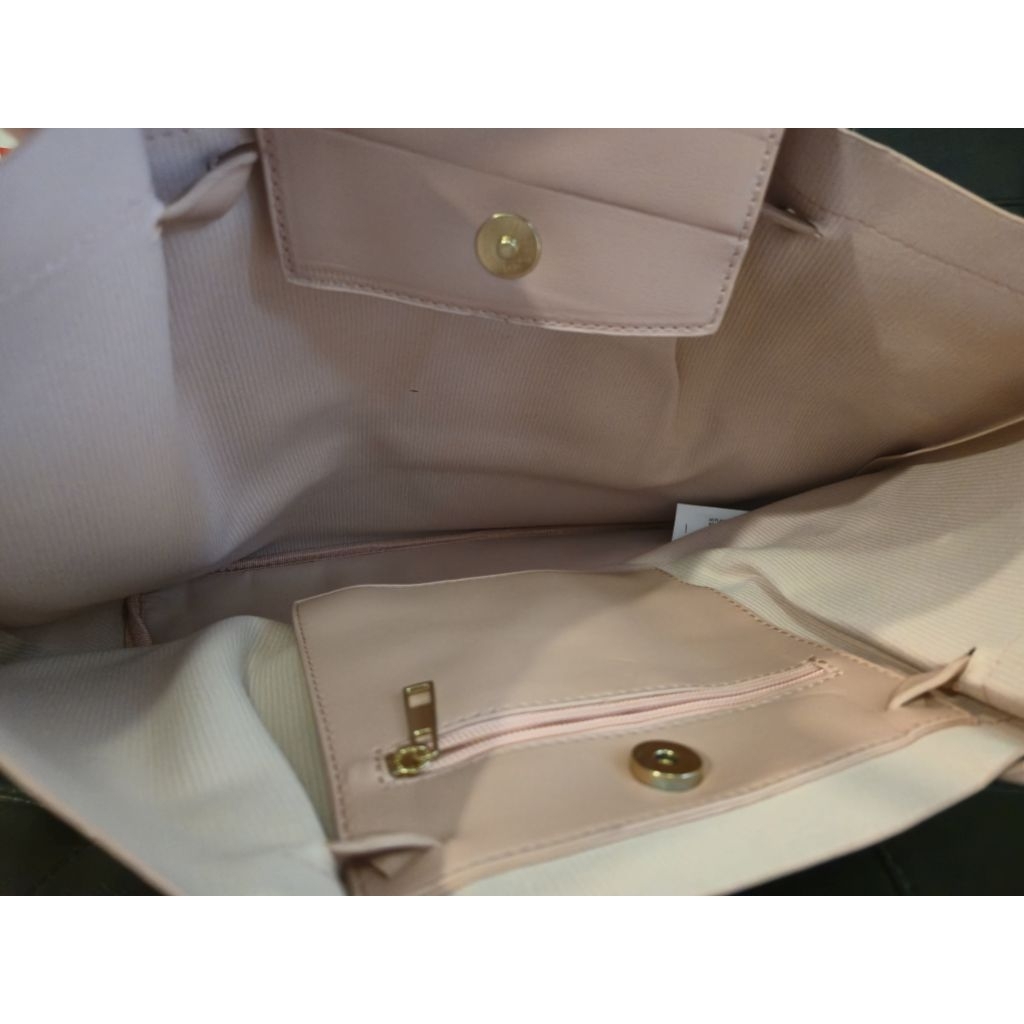 Zara Pink Tote bag vegan leather