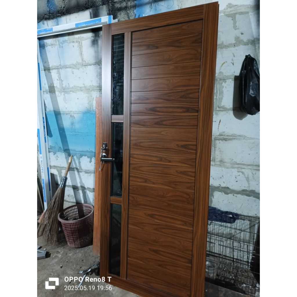 T200xL90 KUSEN+PINTU ALUMUNIUM SERAT KAYU