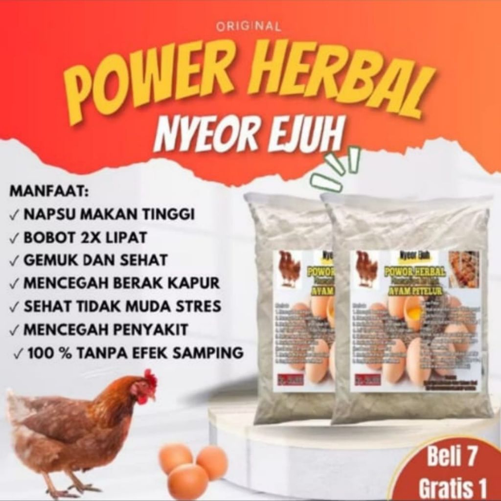 JAMU AYAM TELUR VITAMIN AYAM PETELUR OBAT PENYUBUR TELUR DAN ANTI VIRUS HERBAL 100% ALAMI