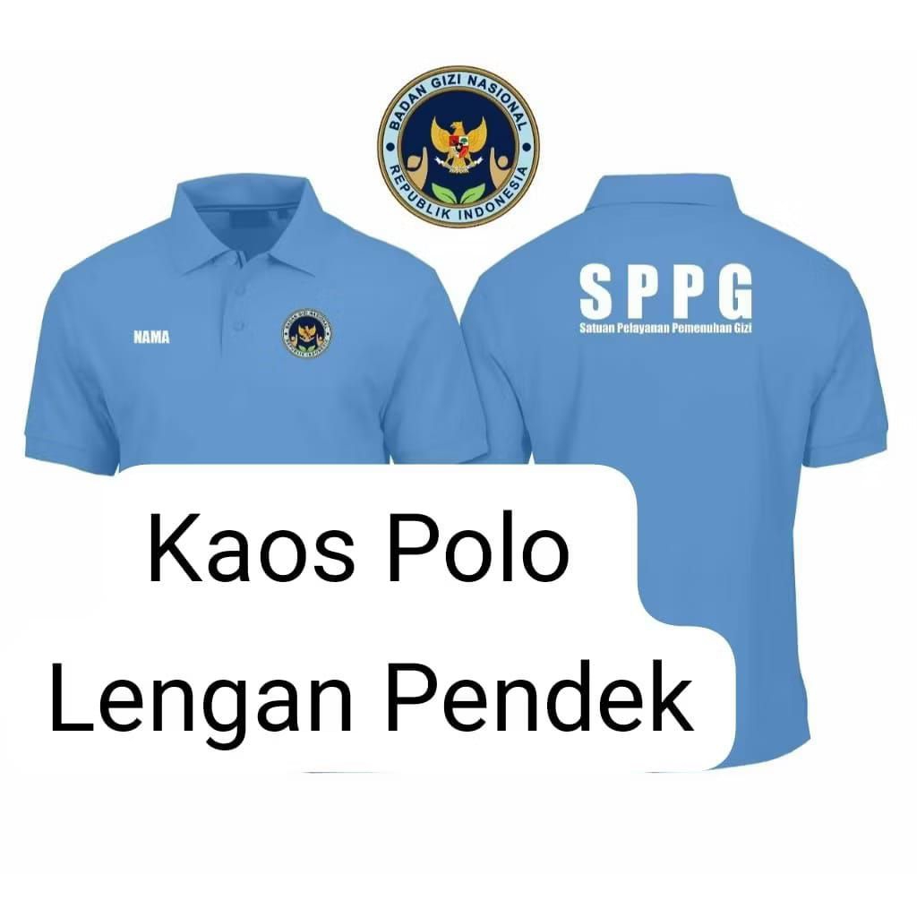 KAOS BERKERAH SPPG SATUAN PELAYANAN PEMENUHAN GIZI//BAJU SPPG//BAJU BGN//KAOS SPPG//SERAGAM SPPG//SE