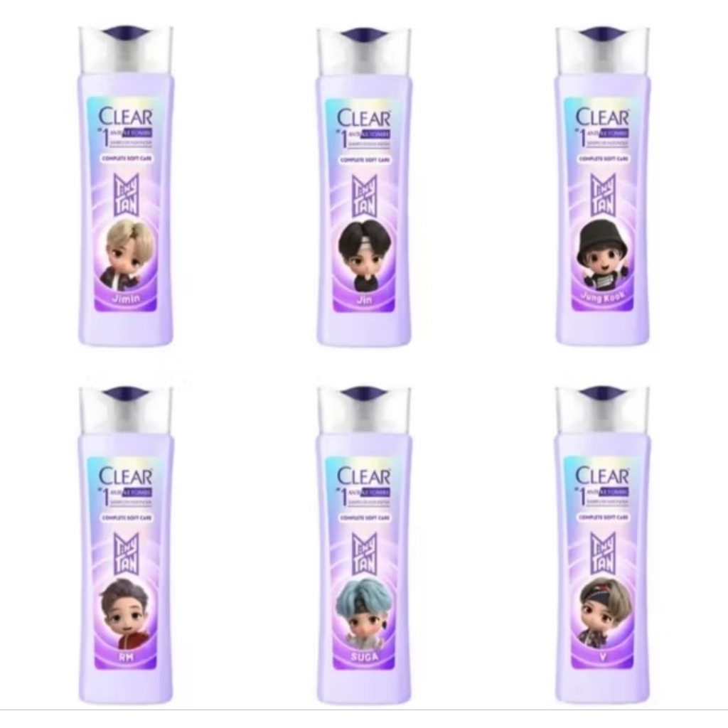 CLEAR Shampoo Tiny Tan BTS 160ml kemasan rijek